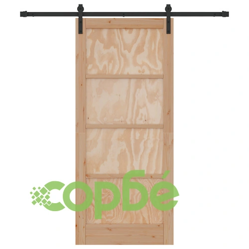 Плъзгаща врата ORKDAL 86x198.5x4 см от масивна борова дървесина с монтажен комплект ➤ топ цена ➤ sorbe.bg