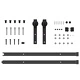 Плъзгаща се врата ORKDAL 86x211x4 см с комплект за монтаж от масивна борова дървесина