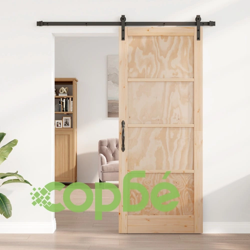 Плъзгаща се врата ORKDAL 86x211x4 см с комплект за монтаж от масивна борова дървесина ➤ топ цена ➤ sorbe.bg