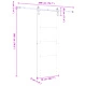 Плъзгаща врата от масивна борова дървесина ORKDAL 78x202x4 см с монтажен комплект
