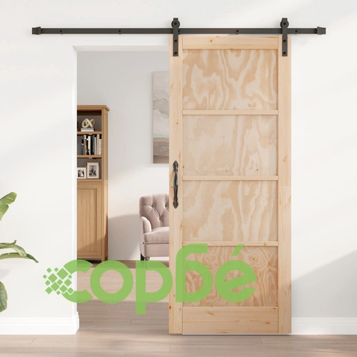Плъзгаща врата от масивно борово дърво с комплект за монтаж 83x202x4 см ORKDAL ➤ топ цена ➤ sorbe.bg