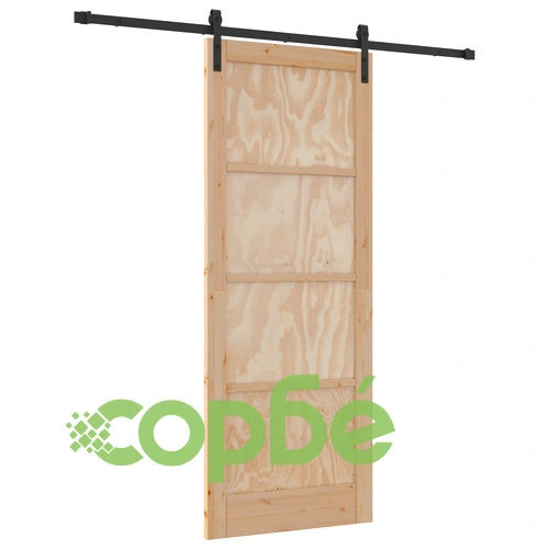 Плъзгаща врата ORKDAL 83 x 211 см от масивна борова дървесина с комплект за инсталация ➤ топ цена ➤ sorbe.bg