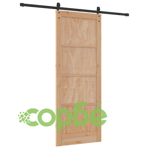 Плъзгаща врата ORKDAL 83 x 211 см от масивна борова дървесина с комплект за инсталация ➤ топ цена ➤ sorbe.bg