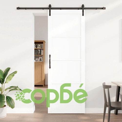 Интериорна плъзгаща врата ORKDAL от бор, бяла, 83x232x4 см с комплект за монтаж ➤ топ цена ➤ sorbe.bg