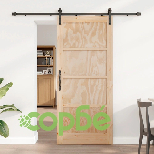Плъзгаща се врата ORKDAL 86x198.5 см от солидна борова дървесина с комплект за крепеж ➤ топ цена ➤ sorbe.bg