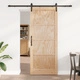 Плъзгаща се врата ORKDAL от масивно борово дърво 86x211x4 см с монтажен комплект