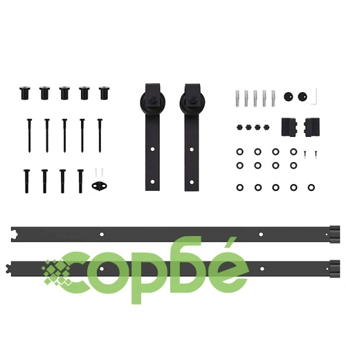 Плъзгаща врата от масивна борова дървесина 93x202 см с комплект механизми - Вътрешна ➤ топ цена ➤ sorbe.bg