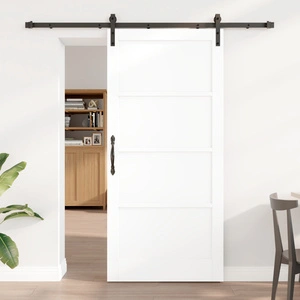 Плъзгаща врата ORKDAL с комплект за монтаж, бяла 93x202x4 см, масивна борова дървесина
