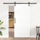 Плъзгаща врата ORKDAL с комплект за монтаж, бяла 93x202x4 см, масивна борова дървесина