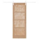Плъзгаща врата от масивна борова дървесина 78x202 см с хардуерен комплект