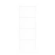 Плъзгаща врата ORKDAL от масивен бор, бяла, 83x202x4 см с комплект за монтаж