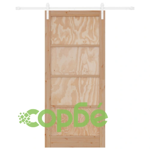Плъзгаща Врата Комплект 93x211 см от Масивен Бор, Вътрешна Врата ОРКДАЛ 93x211x4 см ➤ топ цена ➤ sorbe.bg