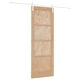 Плъзгаща врата ORKDAL с комплект за монтаж 73.5x198.5x4 см от масивно борово дърво