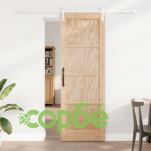 Плъзгаща Врата ORKDAL 73.5x211 см от Плътна Борова Дървесина с Комплект за Монтаж ➤ топ цена ➤ sorbe.bg