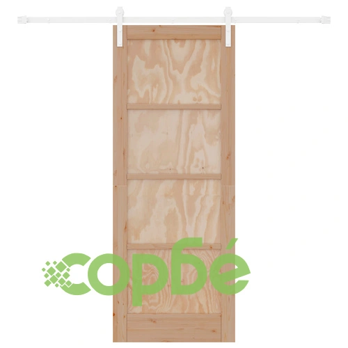 Плъзгаща врата ORKDAL 78x202 см от масивна борова дървесина с комплект за инсталация ➤ топ цена ➤ sorbe.bg