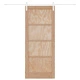 Плъзгаща се врата от масивно борово дърво с комплект оборудване 83x202x4 см ORKDAL