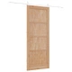 Плъзгаща се врата от масивно борово дърво с комплект оборудване 83x202x4 см ORKDAL