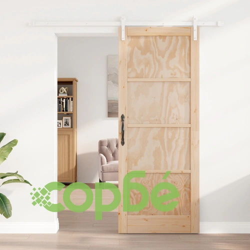 Плъзгаща врата от масивна борова дървесина 83x211 см с механизми, Вътрешна врата ORKDAL ➤ топ цена ➤ sorbe.bg