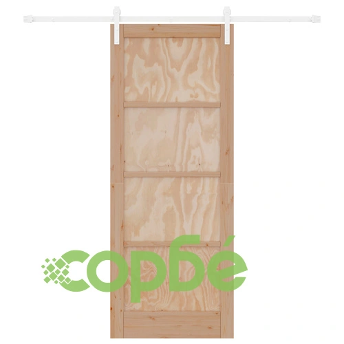 Плъзгаща врата от масивна борова дървесина 83x211 см с механизми, Вътрешна врата ORKDAL ➤ топ цена ➤ sorbe.bg