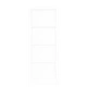 Интериорна плъзгаща врата ORKDAL от масивно дърво, бяла, 83x211x4 см, с комплект хардуер