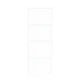 Плъзгаща врата ORKDAL с хардуер, бяла, 93x232x4 см, масивна борова дървесина