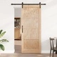 Плъзгаща се врата от масивно борово дърво 86x211 см с монтажен комплект