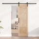 Плъзгаща се врата от масивна борова дървесина 61 x 198.5 см с комплект механизъм