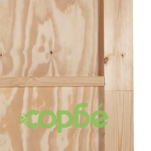 Плъзгаща се врата с механизъм 78x202 см масивна борова дървесина ➤ топ цена ➤ sorbe.bg