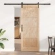 Плъзгаща се врата от масивна борова дървесина 83x211 см с релсов механизъм