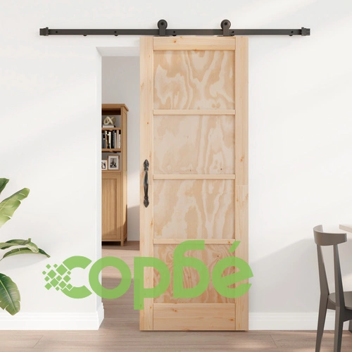 Плъзгаща врата ORKDAL от масивно борово дърво 73.5 x 198.5 x 4 см с комплект за монтаж ➤ топ цена ➤ sorbe.bg