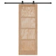 Плъзгаща врата ORKDAL от масивно борово дърво 73.5 x 198.5 x 4 см с комплект за монтаж