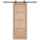 Плъзгаща се врата ORKDAL 78 x 202 x 4 см от масивно борово дърво с комплект за монтаж
