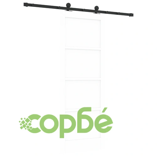 Плъзгаща Врата ORKDAL с Комплект за Монтаж, Бяла 78x202x4 см, Масивно Борово Дърво ➤ топ цена ➤ sorbe.bg