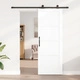 Плъзгаща врата ORKDAL с комплект за монтаж, бяла 78x211x4 см, масивно дърво бор
