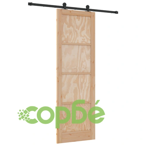 Плъзгаща врата ORKDAL 78x232x4 см от масивно борово дърво с комплект железа ➤ топ цена ➤ sorbe.bg
