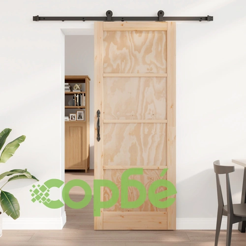 Плъзгаща врата от масивен бор с релсова система 83x211x4 см ORKDAL ➤ топ цена ➤ sorbe.bg