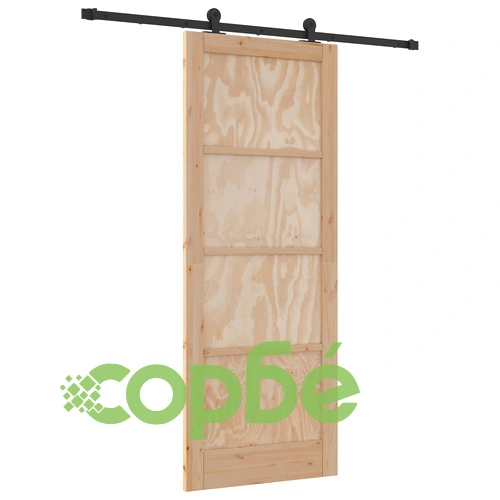 Плъзгаща врата от масивен бор с релсова система 83x211x4 см ORKDAL ➤ топ цена ➤ sorbe.bg