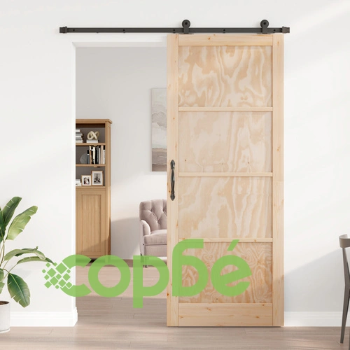 Плъзгаща се интериорна врата ORKDAL 93x232x4 см от масивна борова дървесина с комплект за монтаж ➤ топ цена ➤ sorbe.bg