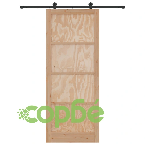 Плъзгаща се интериорна врата ORKDAL 93x232x4 см от масивна борова дървесина с комплект за монтаж ➤ топ цена ➤ sorbe.bg