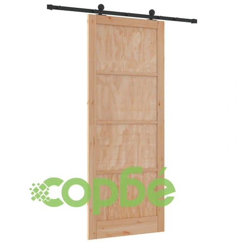Плъзгаща се интериорна врата ORKDAL 93x232x4 см от масивна борова дървесина с комплект за монтаж ➤ топ цена ➤ sorbe.bg