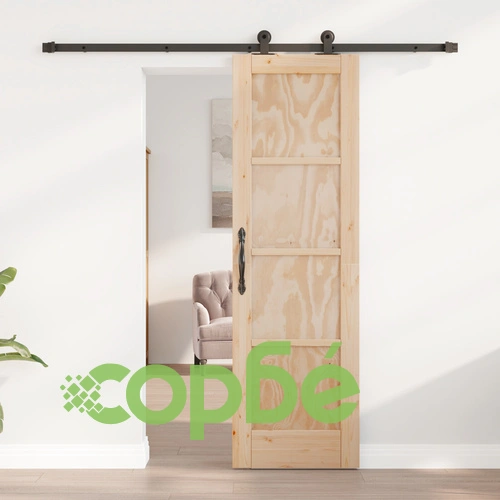 Плъзгаща врата ORKDAL с комплект хардуер 61x198.5 см от масивна борова дървесина ➤ топ цена ➤ sorbe.bg