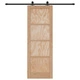 Плъзгаща врата ORKDAL 73.5x211 см от масивна борова дървесина с комплект за монтаж