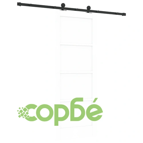 Плъзгаща се врата ORKDAL бяла 78x202x4 см от здраво борово дърво с механизъм ➤ топ цена ➤ sorbe.bg