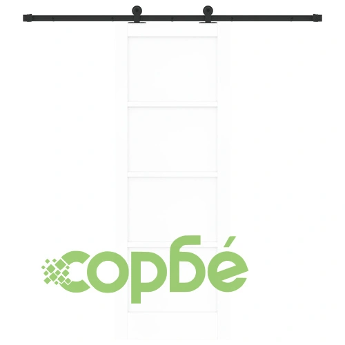 Плъзгаща Интериорна Врата ORKDAL Бяла 78x211x4 см от Масивно Борово Дърво с Комплект за Монтаж ➤ топ цена ➤ sorbe.bg