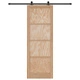 Плъзгаща врата ORKDAL 83x232x4 см от масивно дърво бор с комплект за инсталация