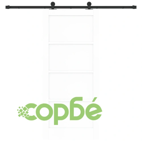 Плъзгаща Врата ORKDAL Бяла 86x198.5x4 см от Масивен Бор с Комплект за Монтаж ➤ топ цена ➤ sorbe.bg