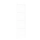 Плъзгаща се врата ORKDAL от масивна бор с комплект за монтаж, Бяла, 73.5x211x4 см