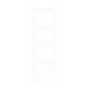 Плъзгаща се врата ORKDAL от масивна бор с комплект за монтаж, Бяла, 73.5x211x4 см
