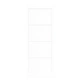 Плъзгаща Врата ORKDAL Бяла 86x211x4 см от Масивно Борово Дърво с Комплект за Монтаж