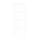 Плъзгаща се врата ORKDAL от масивно борово дърво, бяла, 93x232x4 см